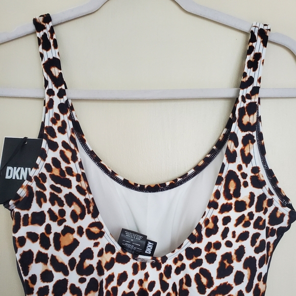 Dkny leopard swimsuit size 10 - Picture 4 of 4